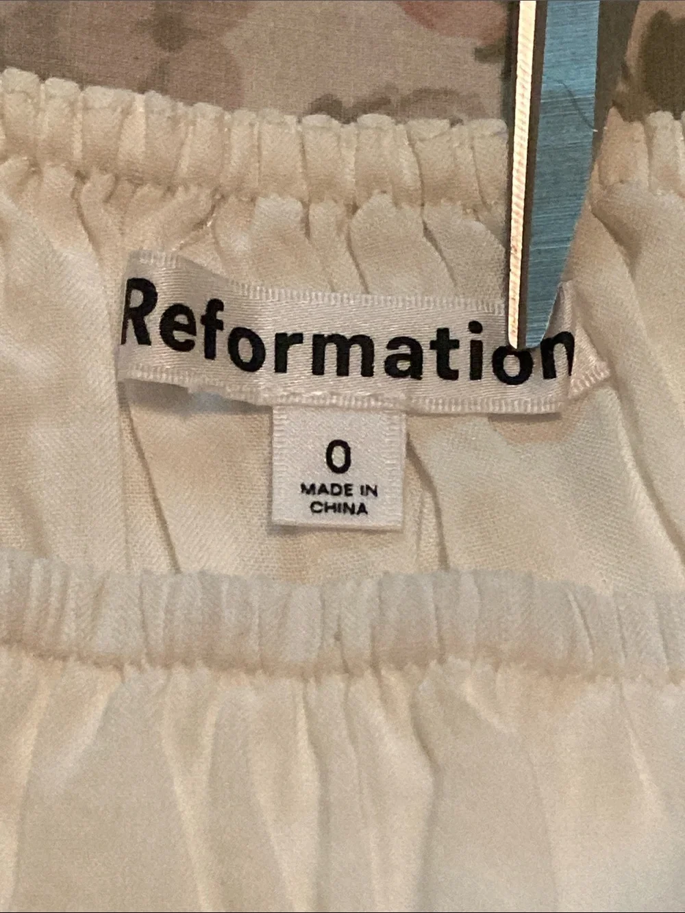 Reformation Alayna Linen Corset Top